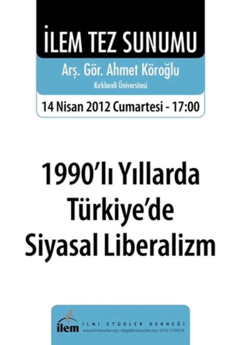 1990'lı Yıllarda Türkiye'de Siyasal Liberalizm