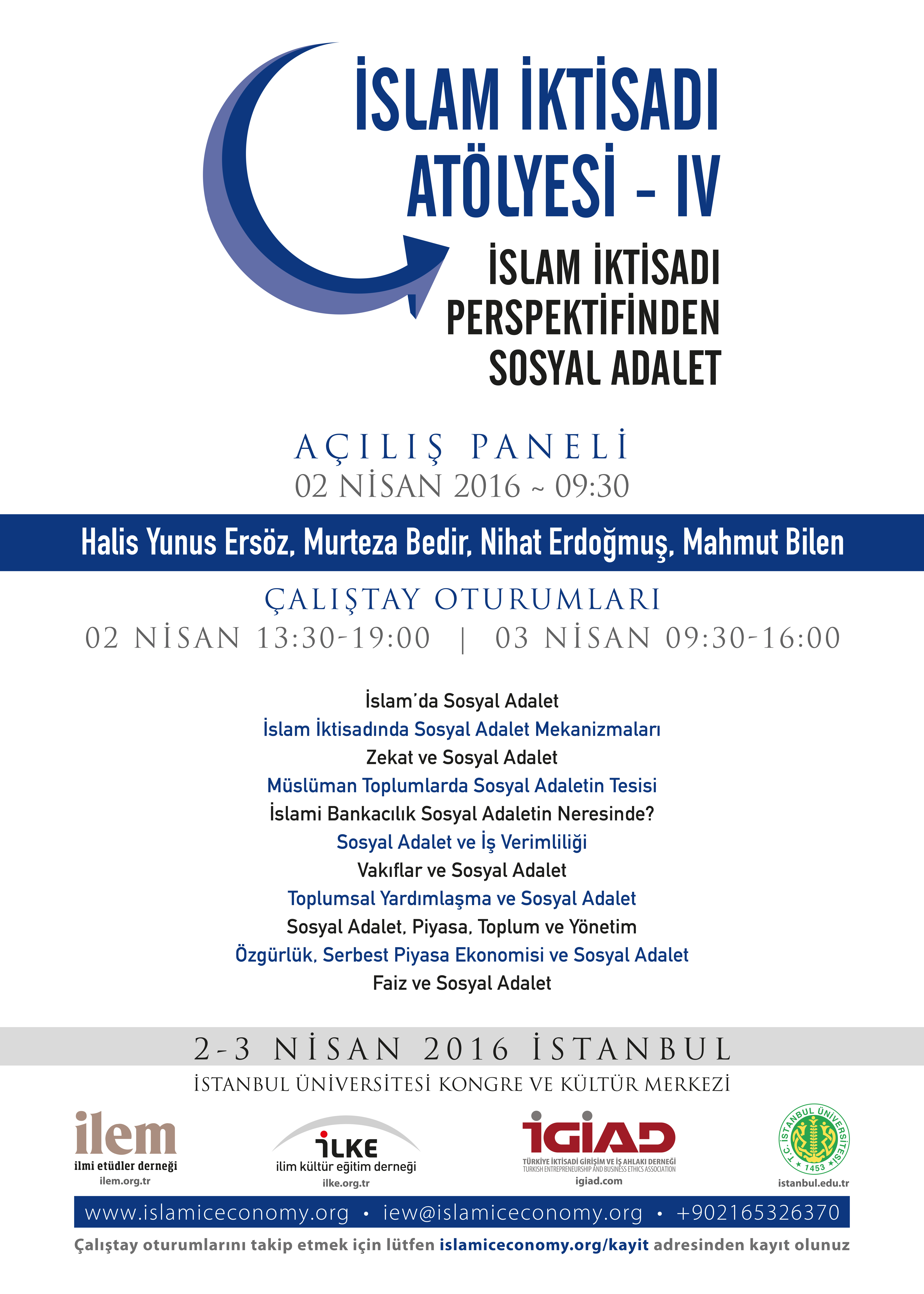 IV. İslam İktisadı Atölyesinin Konusu Sosyal Adalet