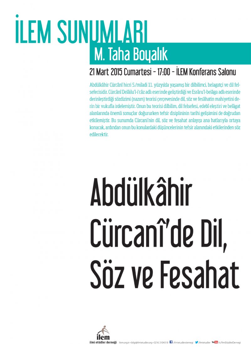 Abdülkâhir Cürcanî’de Dil, Söz ve Fesahat