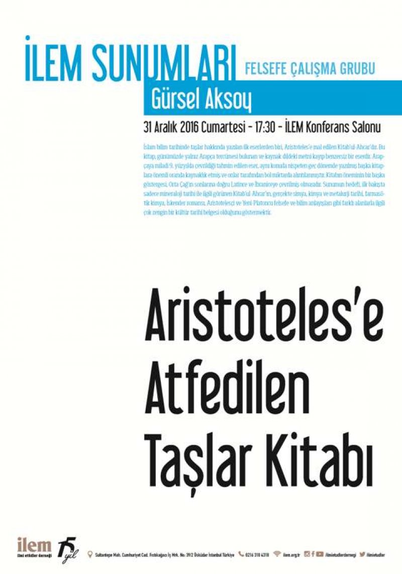 Aristoteles’e Atfedilen Taşlar Kitabı