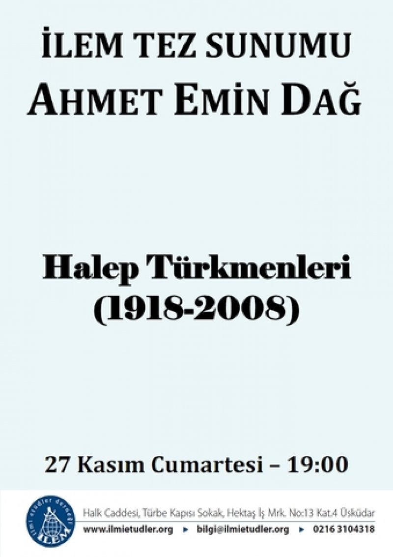 Halep Türkmenleri (1918-2008)