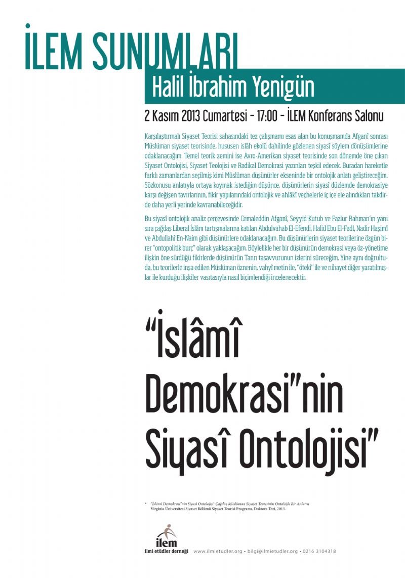 İslami Demokrasi'nin Siyasi Ontolojisi