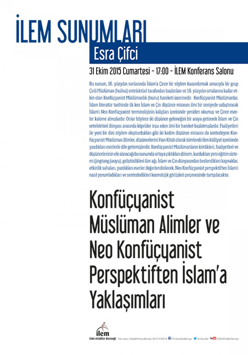Konfüçyanist Müslüman Alimler ve Neo Konfüçyanist Perspektiften İslam’a Yaklaşımları