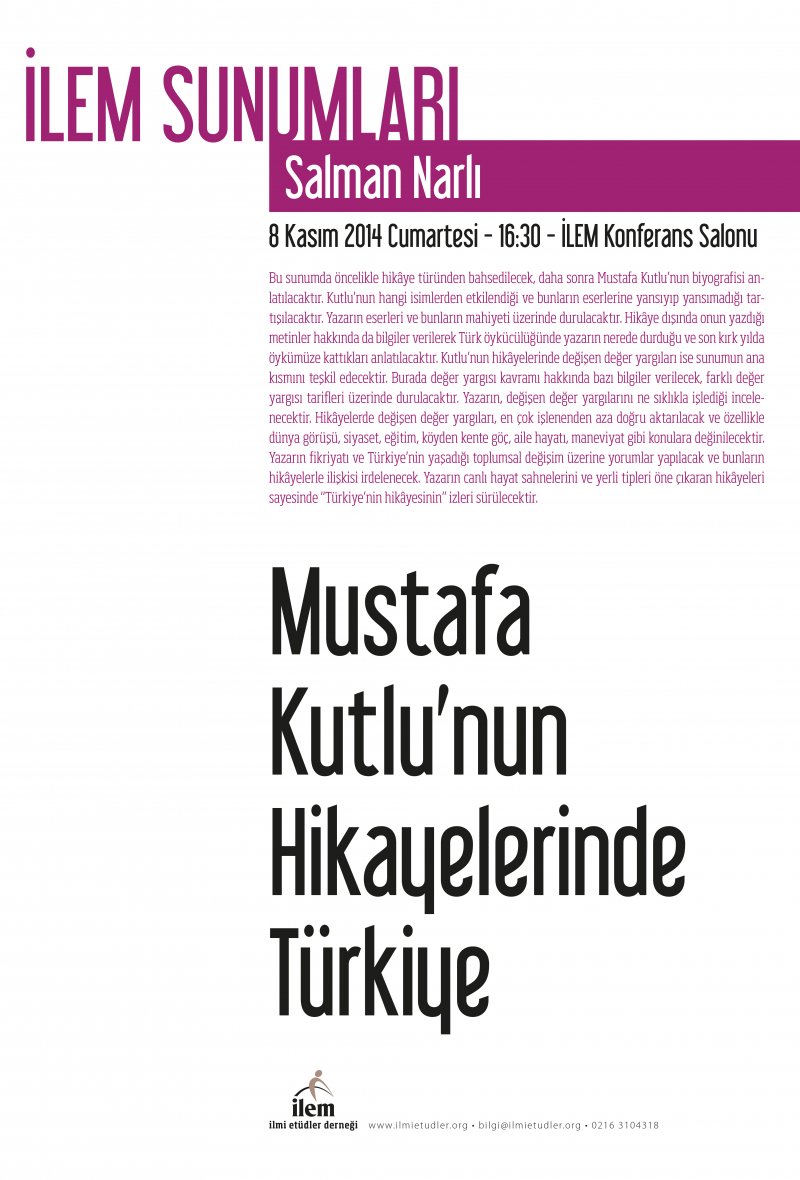 Mustafa Kutlu’nun Hikayelerinde Türkiye