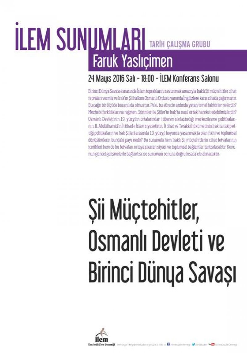 Şii Müçtehitler, Osmanlı Devleti ve Birinci Dünya Savaşı