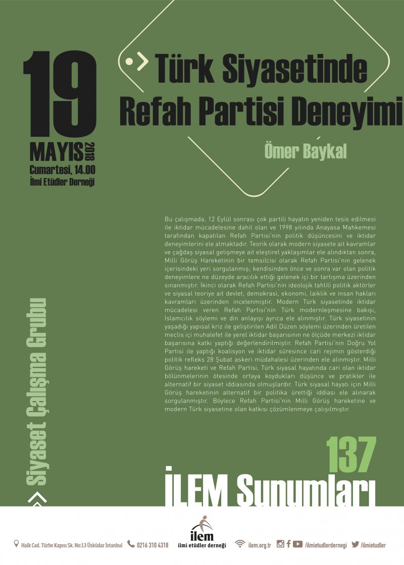 Türk Siyasetinde Refah Partisi Deneyimi