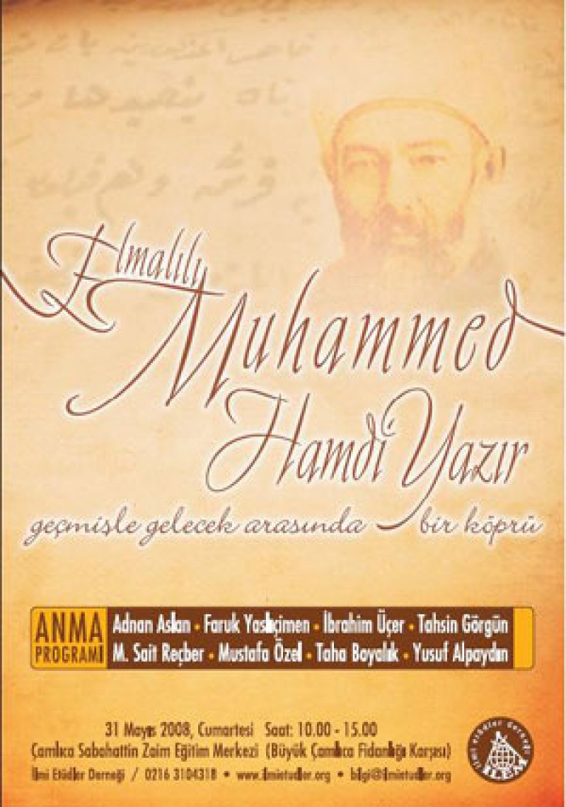 Elmalılı Muhammed Hamdi Yazır'ı Anma Programı
