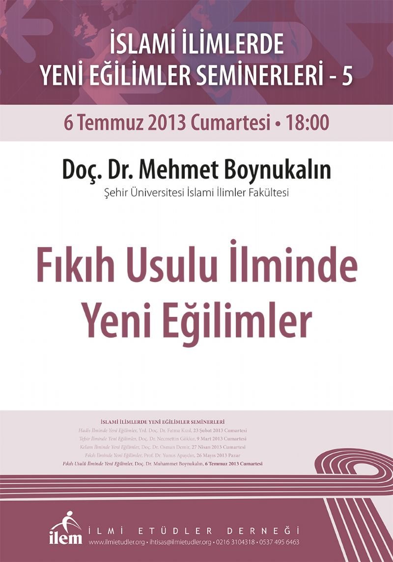 Fıkıh Usulü İlminde Yeni Eğilimler