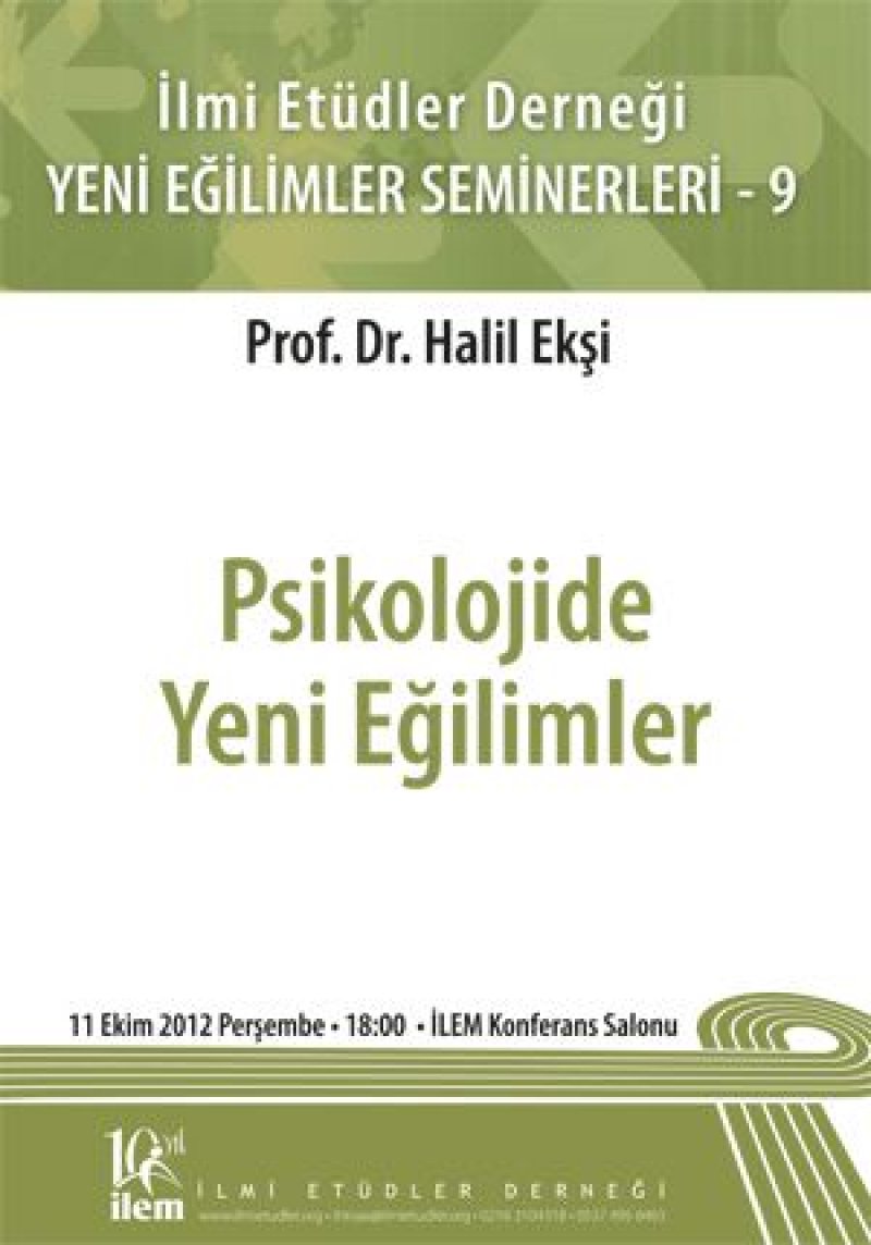 Psikolojide Yeni Eğilimler