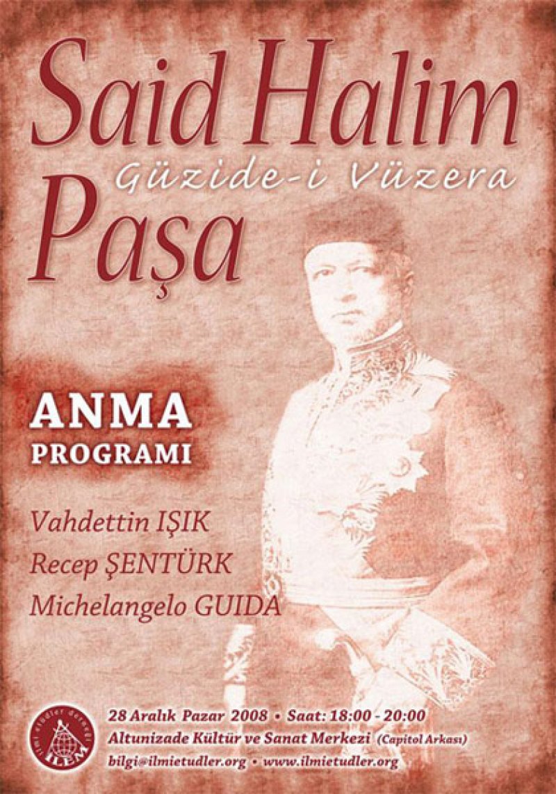 Said Halim Paşa: Güzide-i Vüzera Anma Programı