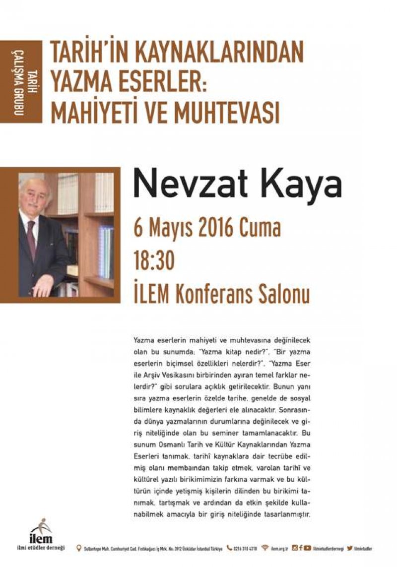 Tarih’in Kaynaklarından Yazma Eserler: Mahiyeti ve Muhtevası