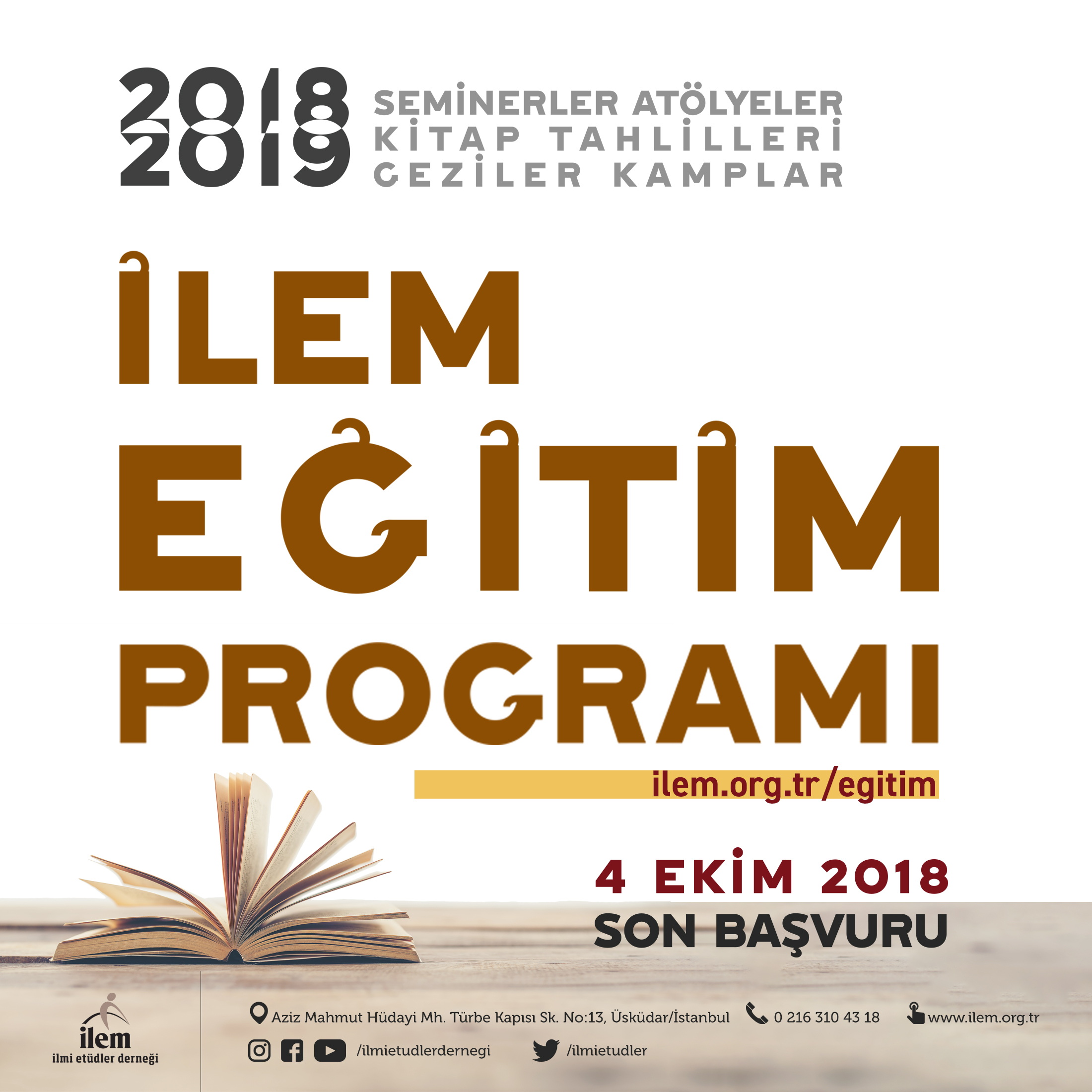 İLEM Eğitim Programı Başvuruları Başladı