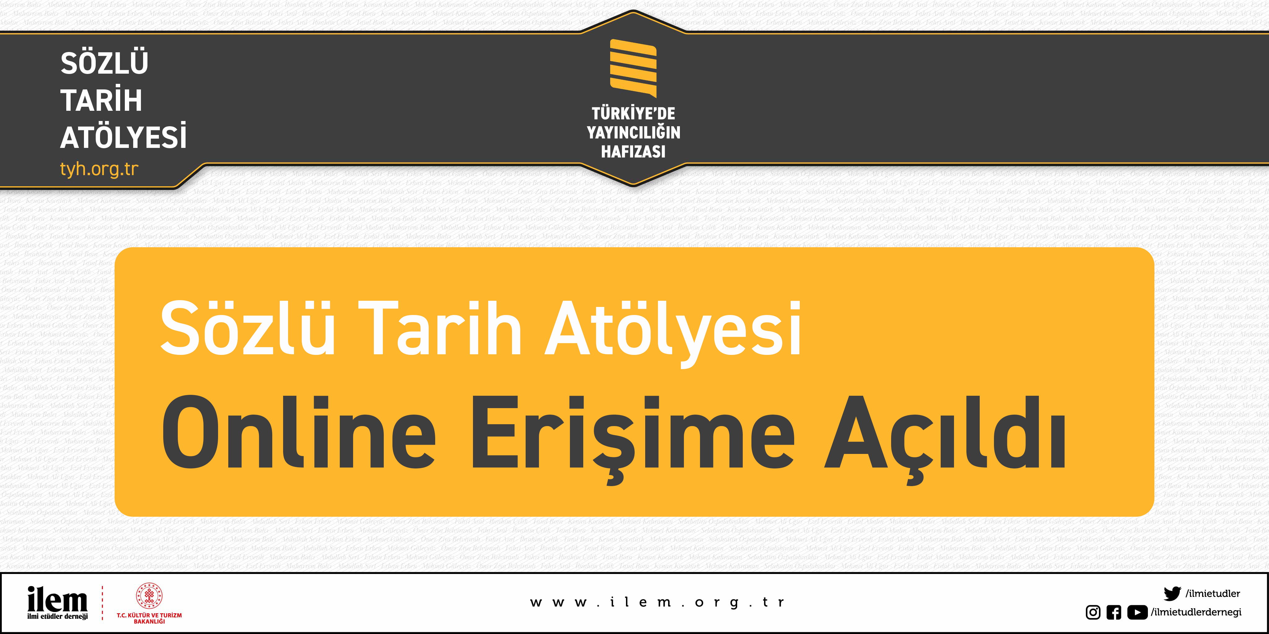 Sözlü Tarih Atölyesi Kayıtları Erişime Açıldı