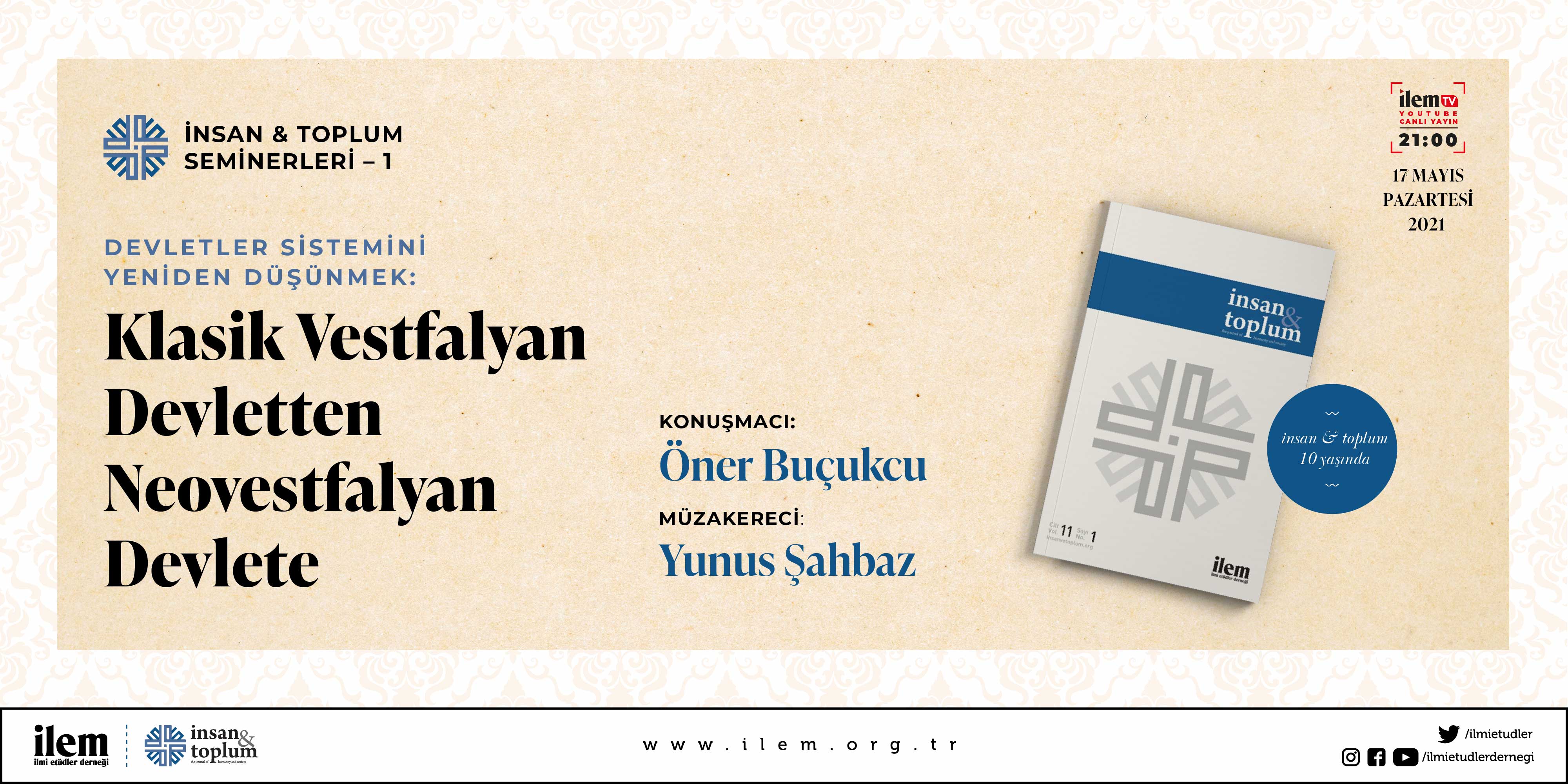 İnsan & Toplum Seminerleri Başlıyor