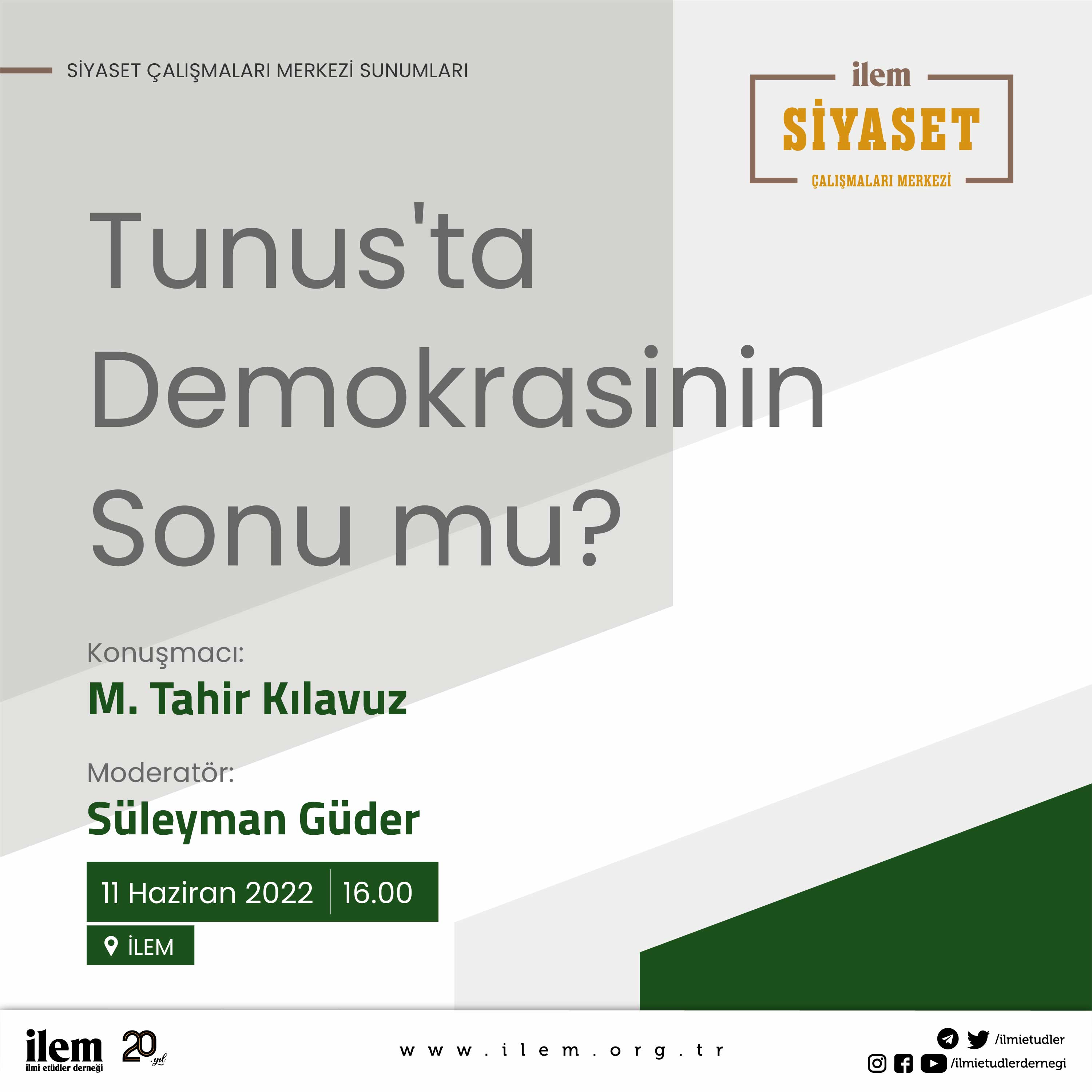 Tunus'ta Demokrasinin Sonu Mu? Sunumu Gerçekleşti