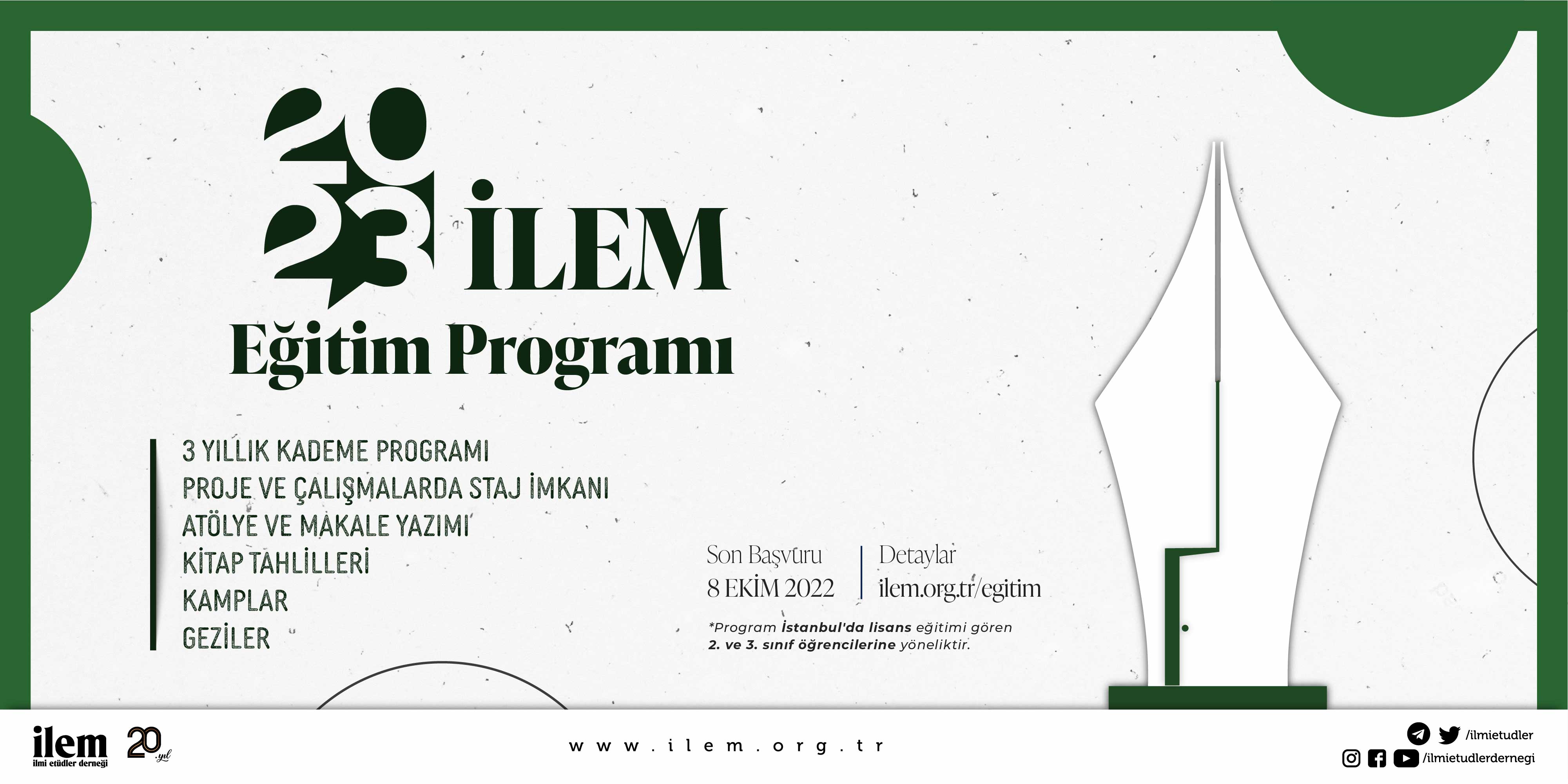 2022-2023 İLEM Eğitim Programı