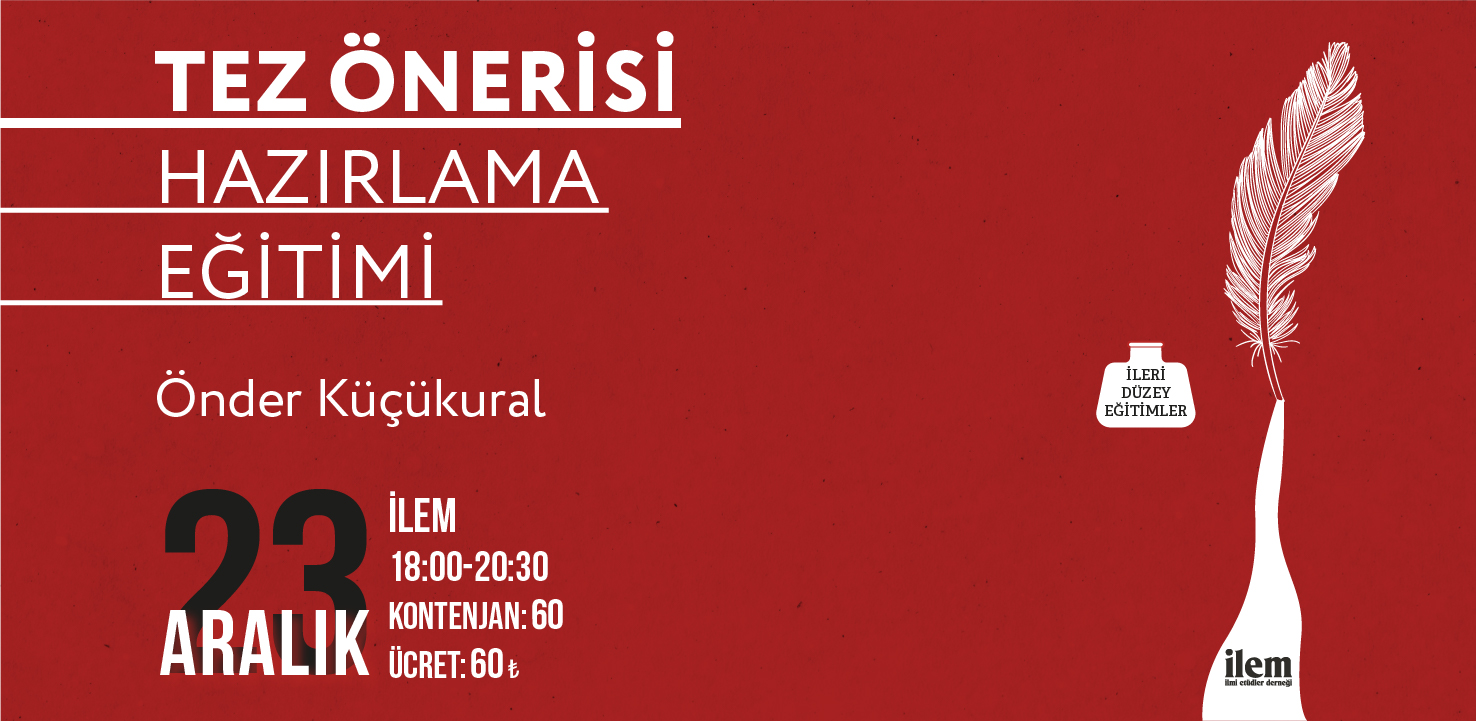 Tez Önerisi Hazırlama Eğitimi