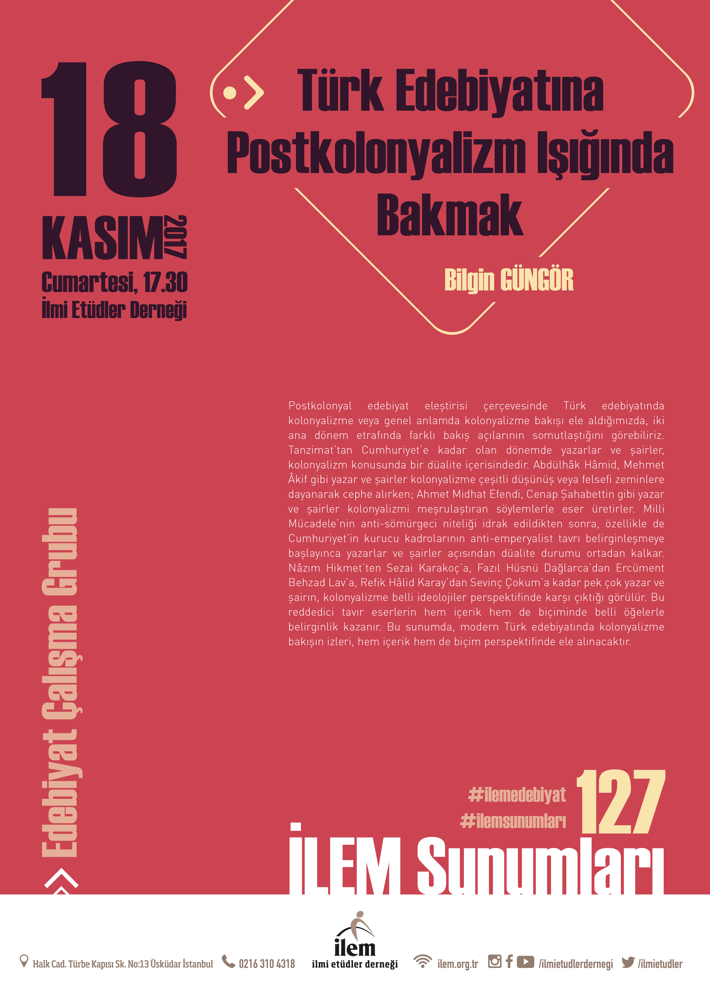 Türk Edebiyatına Postkolonyalizm Işığında Bakmak