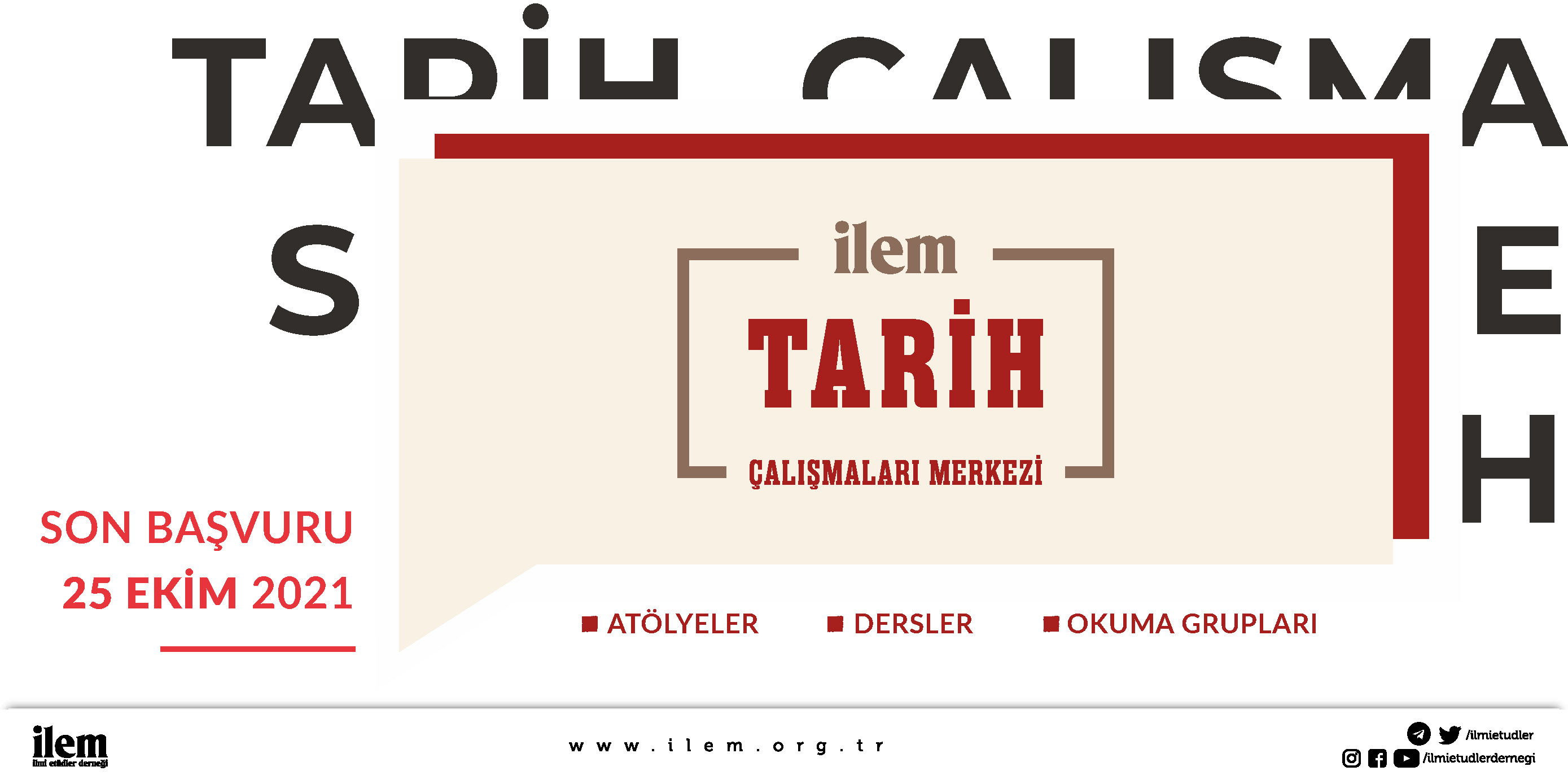 Tarih Çalışmaları Merkezi Ders Başvuruları Başladı!