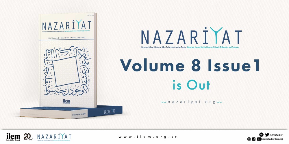 Nazariyat (İngilizce) 8. Cilt Sayı 1 Çıktı!