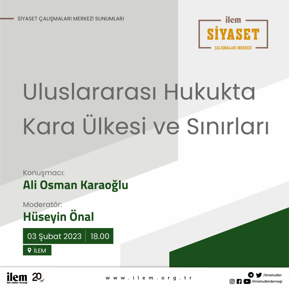 Uluslararası Hukukta Kara Ülkesi ve Sınırları